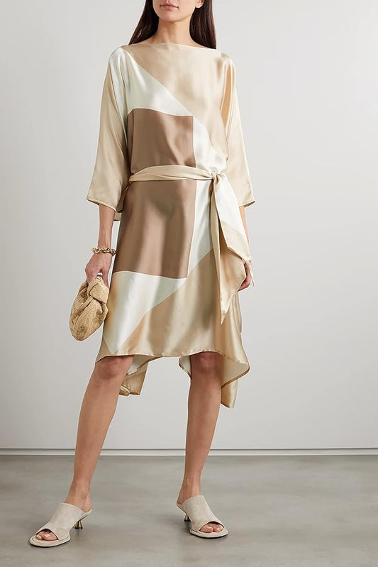 Soft Silk Wrap Dress