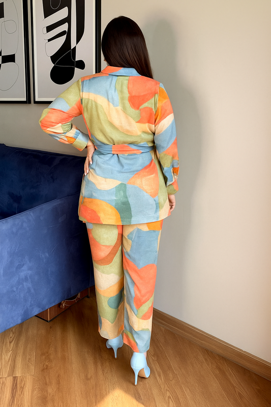 Multicolor Cotton Co-ord Set