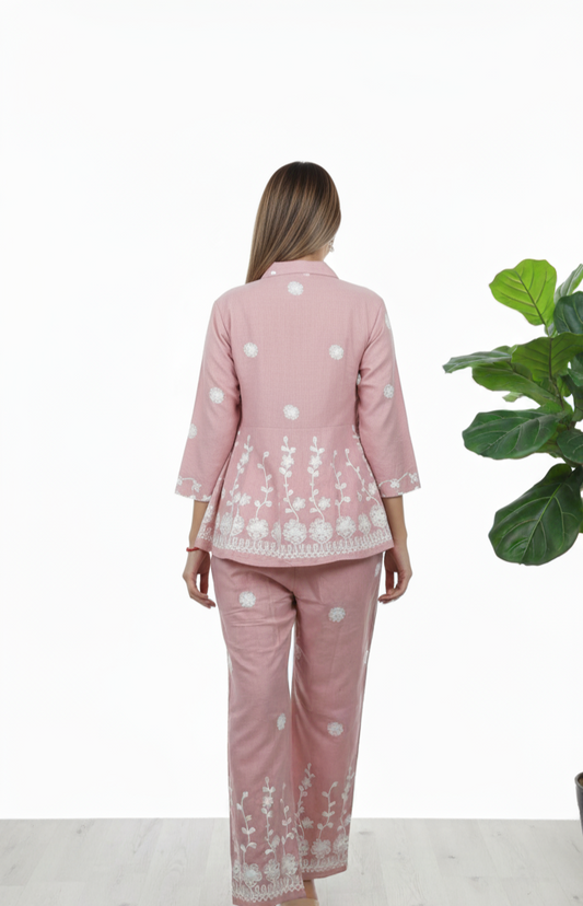 Lightweight summer cotton co-ord set for casual and festive wear