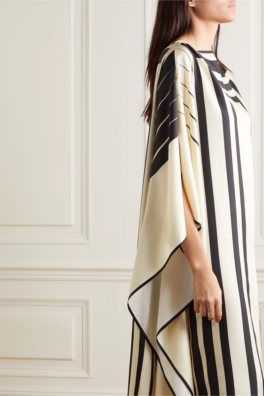 Monochrome White Silk Kaftan