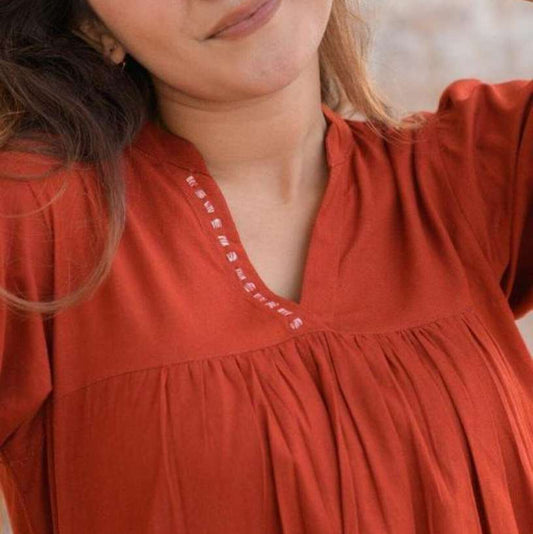 Terracotta Cotton Co-Ord Set