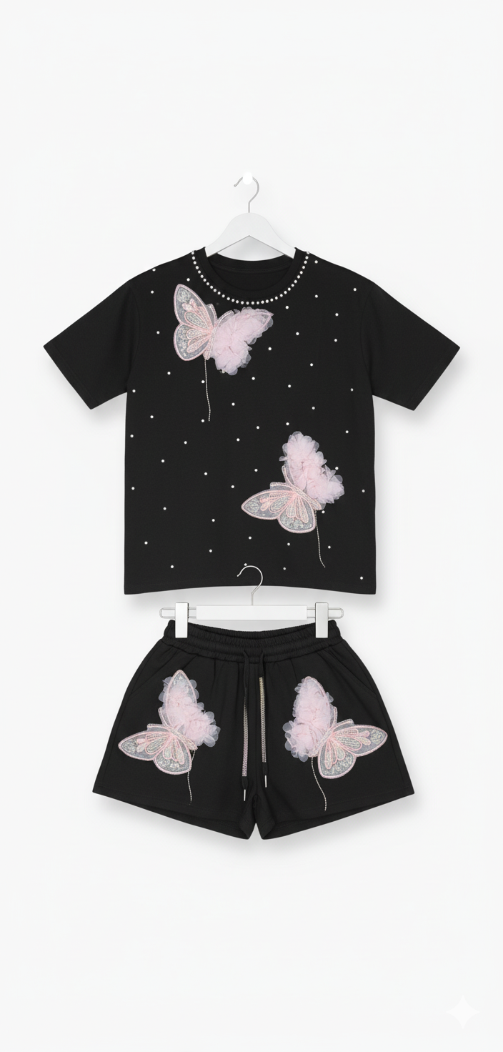 Butterfly Black Co-ord Set