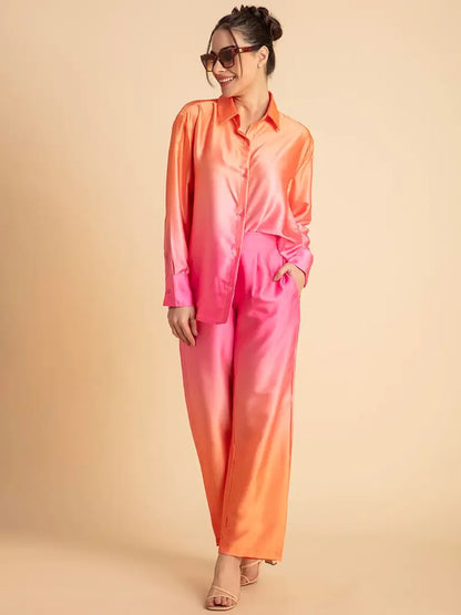 Ombre Satin Co-ord Set