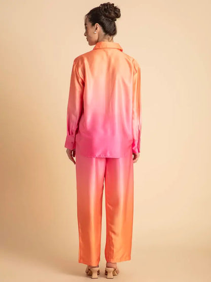 Ombre Satin Co-ord Set