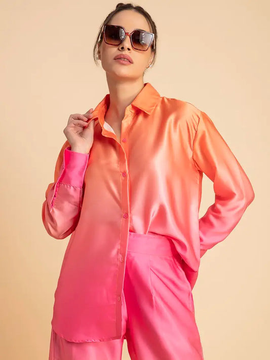 Ombre Satin Co-ord Set