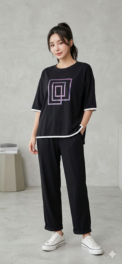 plus size cotton co ord set, free size co ord set for women, western co ord set for women, oversized cotton co ord set, Korean cotton co ord set, black co ord set for women, casual cotton co ord set, plus size western wear, free size coord set up to 5XL, comfortable co ord set for women