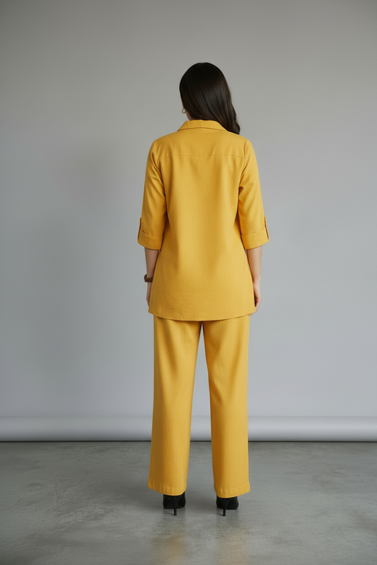 Yellow Cotton Cord Set