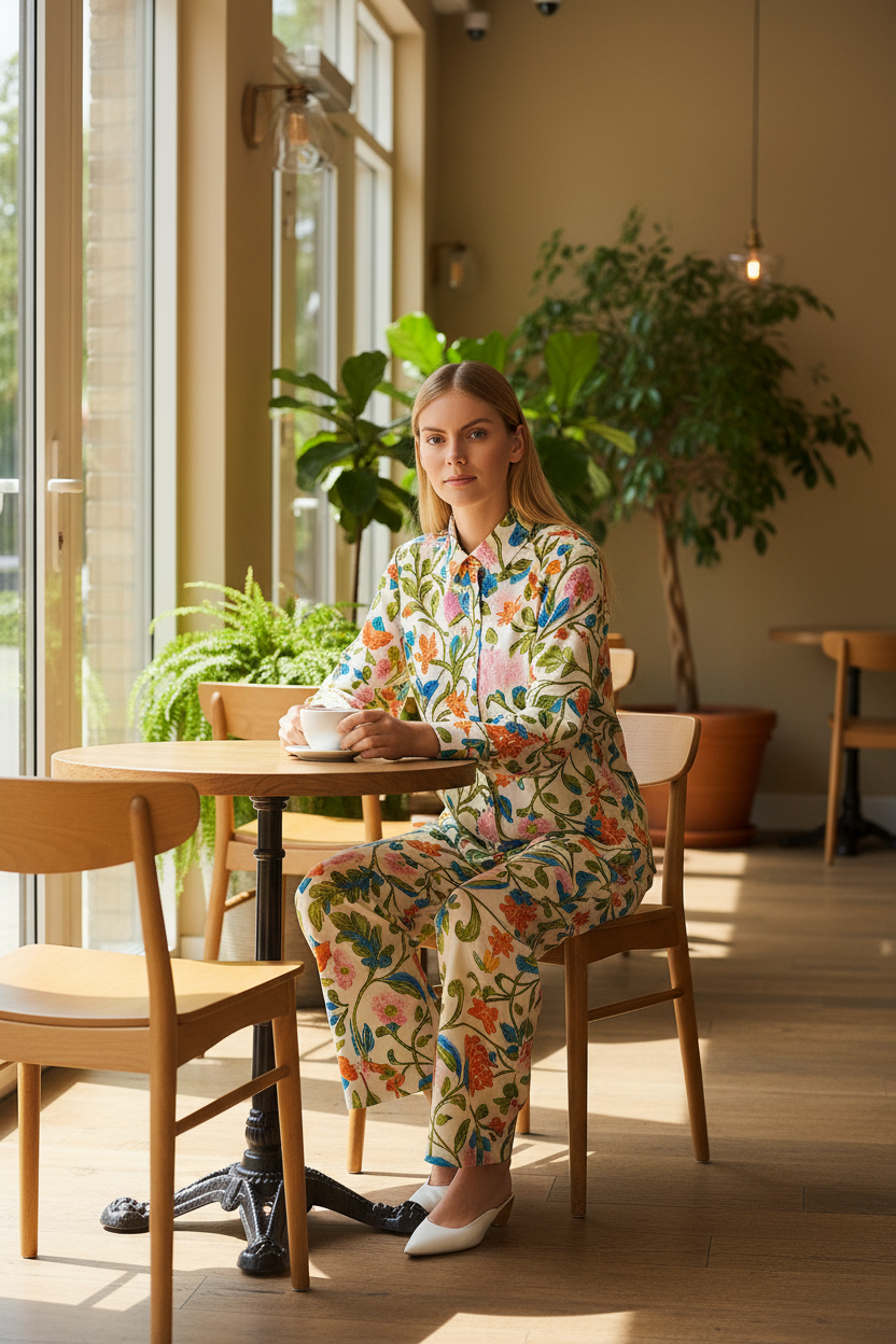 floral collar coord set
