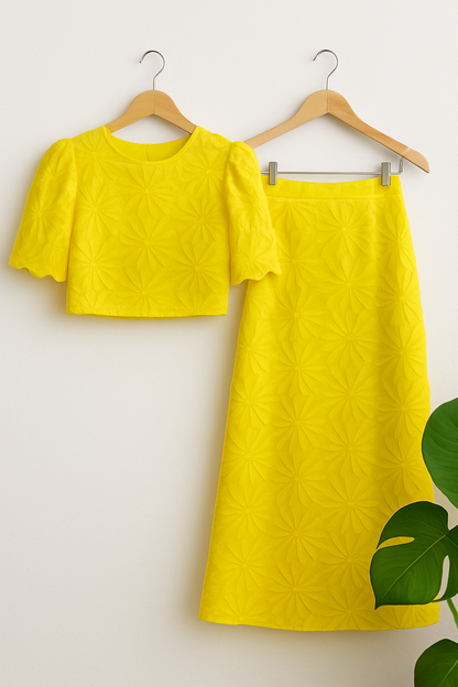 Vacation Crochet Skirt Set