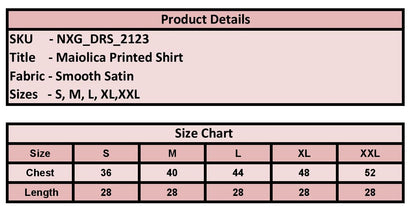 blue printed satin shirt, satin shirt for women, blue baroque print shirt, white and blue shirt, women’s designer shirt, printed formal shirt, button-down shirt for women, belted shirt for women, statement shirt, elegant office wear, smart casual shirt, premium satin shirt, stylish western wear, party wear shirt, PoshBella fashion