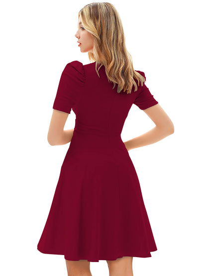 Elegant maroon party wear dress for women