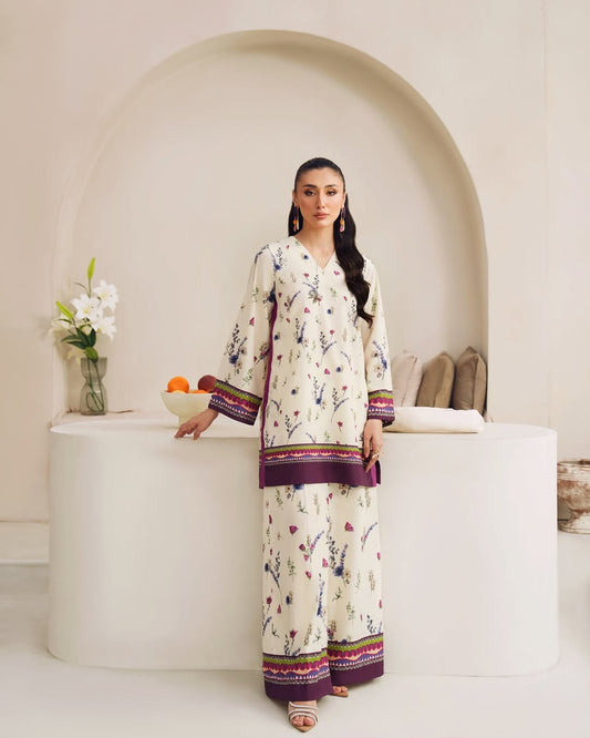 Printed co-ord set for women, floral co-ord set, women’s co-ord set, Korean BSY co-ord set, floral printed outfit, stylish co-ord set for women, wide-leg co-ord set, women’s casual wear, elegant printed outfit, affordable luxury fashion.