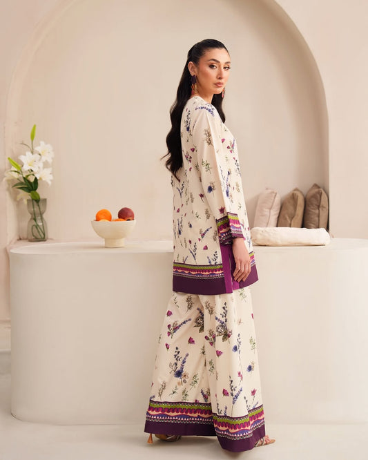 Printed co-ord set for women, floral co-ord set, women’s co-ord set, Korean BSY co-ord set, floral printed outfit, stylish co-ord set for women, wide-leg co-ord set, women’s casual wear, elegant printed outfit, affordable luxury fashion.