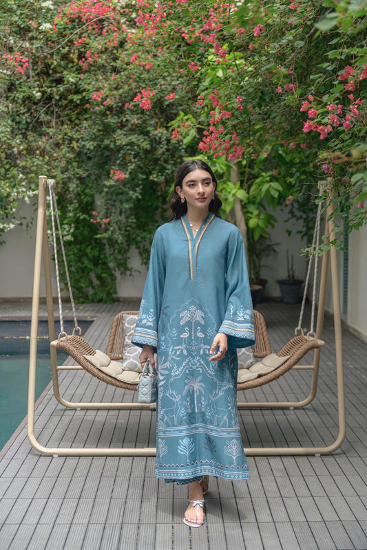 Blue Elegant Kurta Set