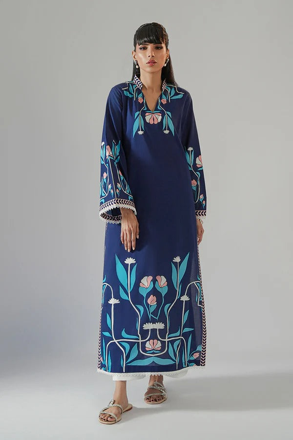 blue co-ord set for women, floral printed co-ord set, Korean BSY co-ord set, blue kurta set for women, printed kurta set, festive wear for women, ethnic co-ord set, contemporary ethnic wear, women’s festive outfit, office wear co-ord set, stylish kurta set for women