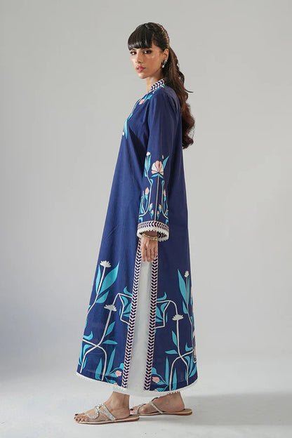 blue co-ord set for women, floral printed co-ord set, Korean BSY co-ord set, blue kurta set for women, printed kurta set, festive wear for women, ethnic co-ord set, contemporary ethnic wear, women’s festive outfit, office wear co-ord set, stylish kurta set for women