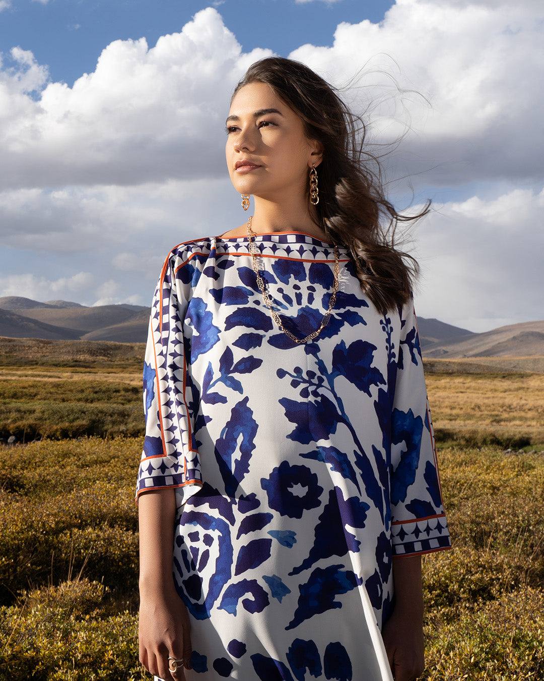 indigo blue white co ord set for women, blue white printed co ord set, Korean BSY co ord set, Korean fabric co ord set for women, blue floral printed co ord set, white blue printed outfit, indigo printed co ord set, women printed co ord set, blue printed tunic and pants set, wide leg pants co ord set, longline co ord set for women, elegant co ord set for women, premium co ord set for women, vacation outfit for women, brunch outfit for women, resort wear co ord set, stylish workwear co ord set, statement pri