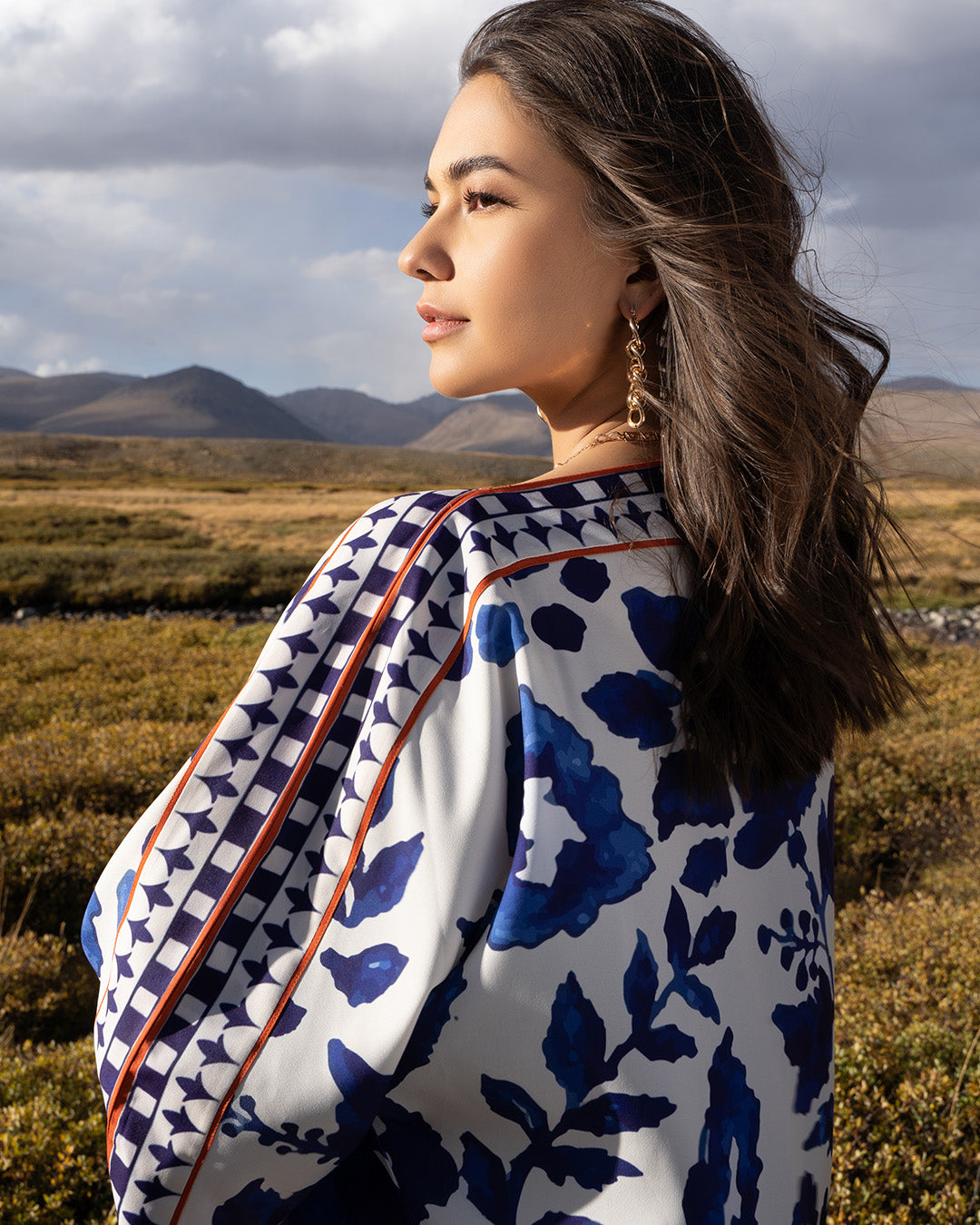 indigo blue white co ord set for women, blue white printed co ord set, Korean BSY co ord set, Korean fabric co ord set for women, blue floral printed co ord set, white blue printed outfit, indigo printed co ord set, women printed co ord set, blue printed tunic and pants set, wide leg pants co ord set, longline co ord set for women, elegant co ord set for women, premium co ord set for women, vacation outfit for women, brunch outfit for women, resort wear co ord set, stylish workwear co ord set, statement pri