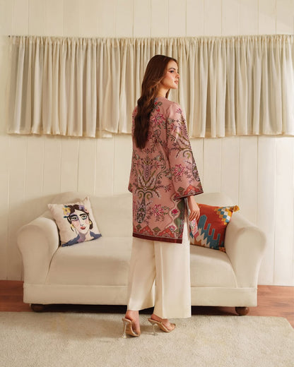 pink co-ord set for women, printed co-ord set, vintage printed co-ord set, linen co-ord set for women, pink kurta set, printed kurta set for women, festive wear for women, festive office wear, ethnic co-ord set, contemporary ethnic wear, workwear for women, stylish kurta set, women’s festive outfit