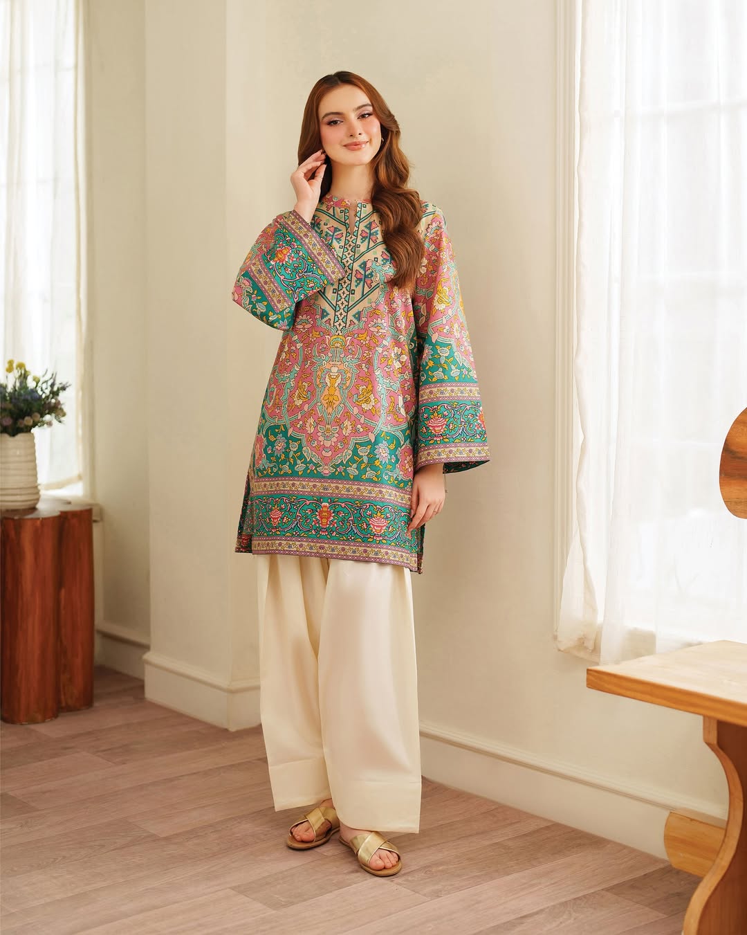 printed co-ord set for women, linen co-ord set, ethnic co-ord set, festive wear for women, printed kurta set, stylish kurta set for women, festive office wear, ethnic workwear, contemporary ethnic wear, floral printed co-ord set, women’s festive outfit, elegant workwear for women, Indian festive fashion