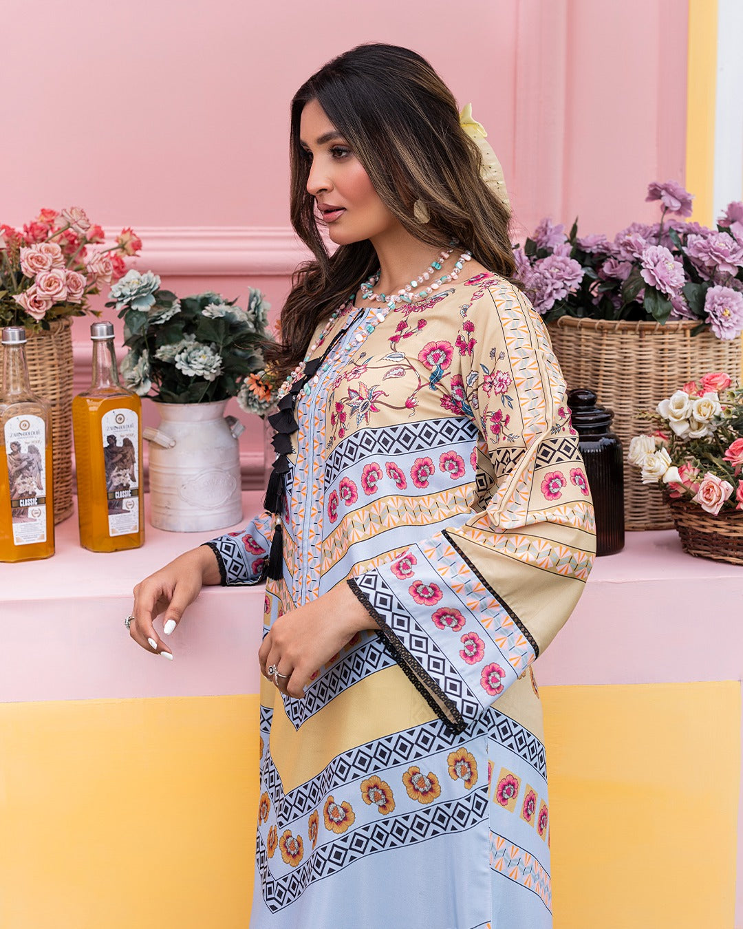 pastel co-ord set for women, printed co-ord set, Korean BSY co-ord set, pastel printed outfit, women’s co-ord set, stylish co-ord set for women, floral printed co-ord set, casual co-ord set, workwear co-ord set, women’s western wear, elegant women’s outfit, trendy co-ord set India