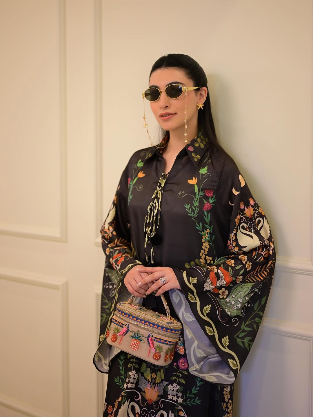 black printed dress for women, vintage floral dress, Korean BSY dress, luxury printed maxi dress, western printed dress for women, vacation dress for women, resort wear dress, designer printed dress, elegant women's dress, premium western wear for women