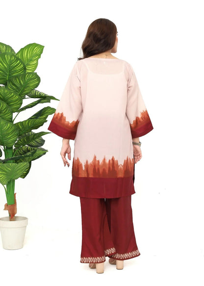festive co-ord set for women, festive wear co-ord set, Korean BSY co-ord set, ethnic printed co-ord set, Rakhi outfit for women, Raksha Bandhan outfit, festive outfit for women, burgundy co-ord set, pink festive outfit, printed co-ord set for women, ethnic wear for women, festive party wear, stylish Rakhi outfit, modern ethnic wear, women’s festive fashion, co-ord set online India, PoshBella festive collection