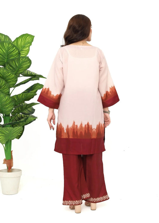 festive co-ord set for women, festive wear co-ord set, Korean BSY co-ord set, ethnic printed co-ord set, Rakhi outfit for women, Raksha Bandhan outfit, festive outfit for women, burgundy co-ord set, pink festive outfit, printed co-ord set for women, ethnic wear for women, festive party wear, stylish Rakhi outfit, modern ethnic wear, women’s festive fashion, co-ord set online India, PoshBella festive collection