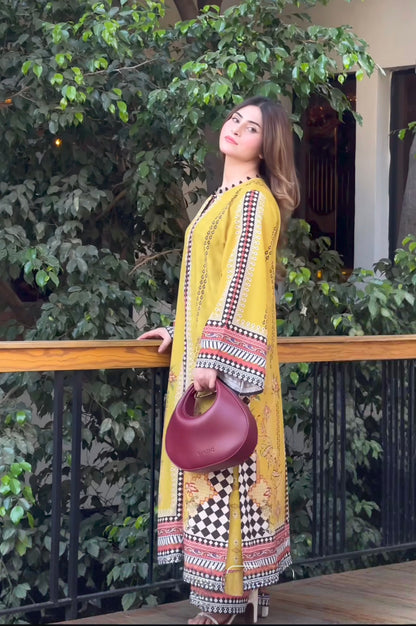 mustard yellow co ord set, yellow co ord set for women, printed co ord set for women, Korean BSY co ord set, festive co ord set, ethnic co ord set for women, yellow ethnic wear, mustard yellow outfit for women, festive wear for women, stylish co ord set, designer inspired co ord set, printed ethnic wear, Indian festive outfit, Diwali outfit for women, Navratri outfit for women, Karwa Chauth outfit, wedding guest outfit, wedding wear for women, comfortable festive wear, PoshBella co ord set