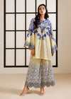 ethereal printed co ord set, printed co ord set for women, Korean BSY co ord set, cream co ord set for women, blue printed co ord set, floral co ord set, ethnic co ord set for women, festive co ord set, ethnic fusion wear for women, premium co ord set, designer co ord set for women, printed kurta co ord set, wide leg co ord set, floral printed outfit, festive wear for women, elegant ethnic wear, Indian fusion outfit, office wear co ord set, brunch outfit for women, kitty party outfit, family gathering outfi
