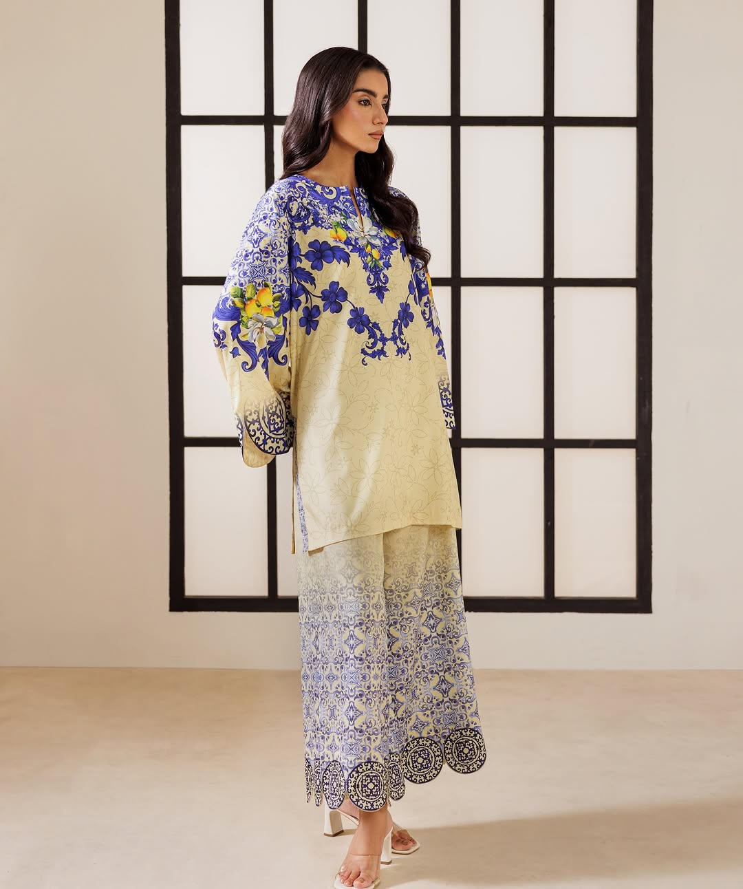 ethereal printed co ord set, printed co ord set for women, Korean BSY co ord set, cream co ord set for women, blue printed co ord set, floral co ord set, ethnic co ord set for women, festive co ord set, ethnic fusion wear for women, premium co ord set, designer co ord set for women, printed kurta co ord set, wide leg co ord set, floral printed outfit, festive wear for women, elegant ethnic wear, Indian fusion outfit, office wear co ord set, brunch outfit for women, kitty party outfit, family gathering outfi