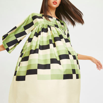 Korean Green Dress