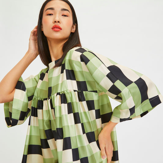Korean Green Dress