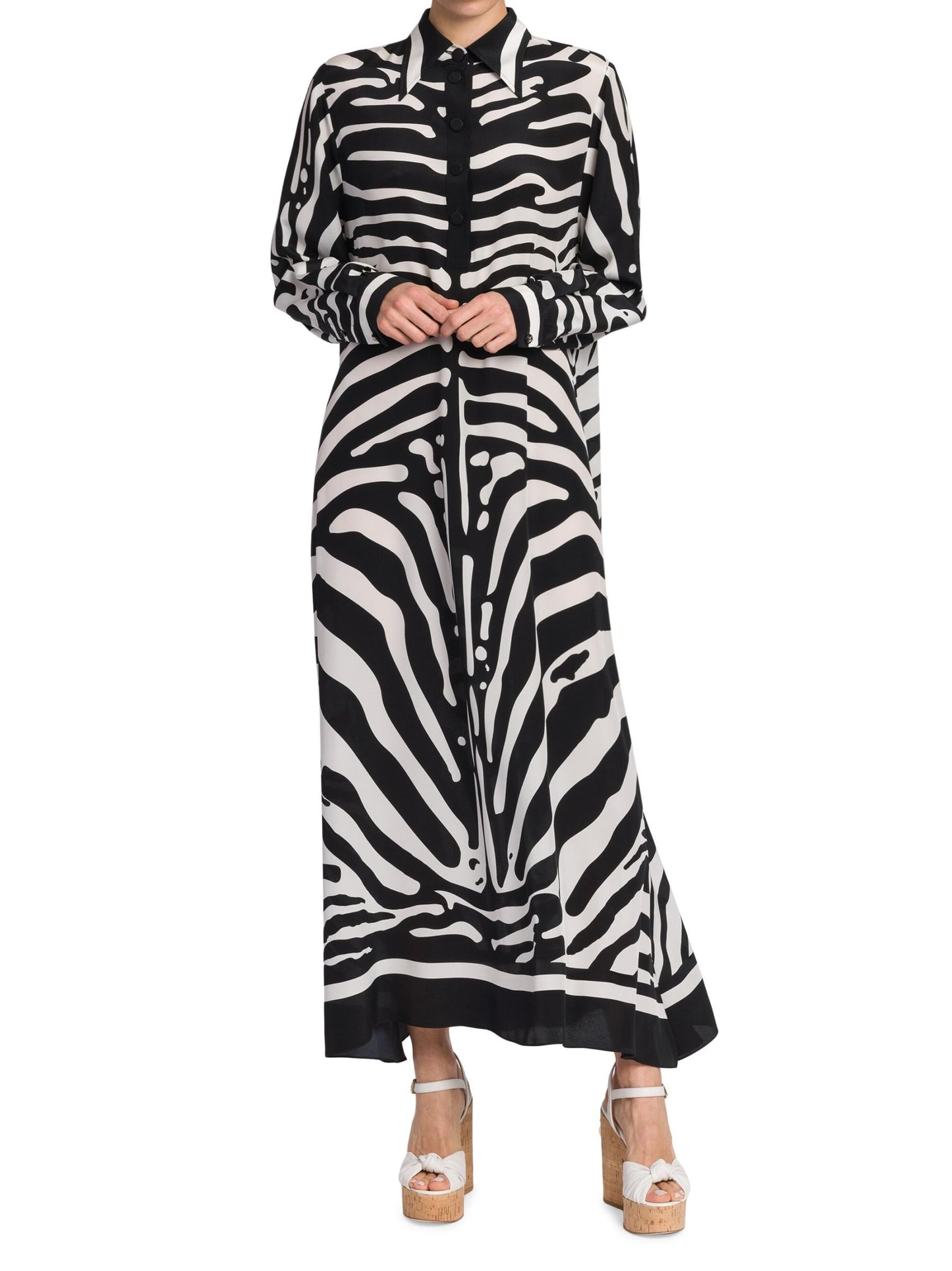 Zebra Print A-line Dress