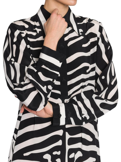 Zebra Print A-line Dress