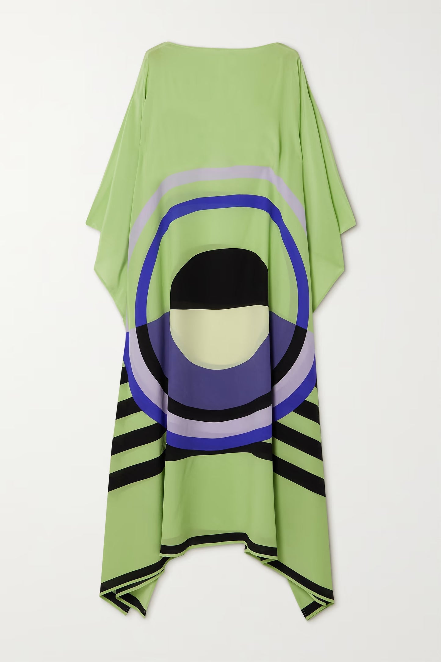 Silk Crepe Kaftan Dress