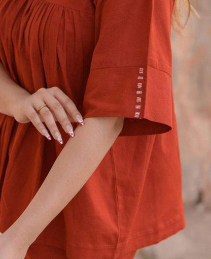 Terracotta Cotton Co-Ord Set